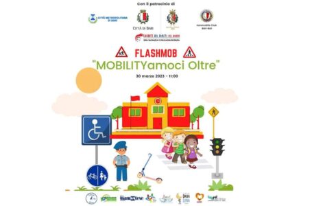 Bari, è il giorno del flash mob di “Mobilityamoci Oltre” nelle scuole