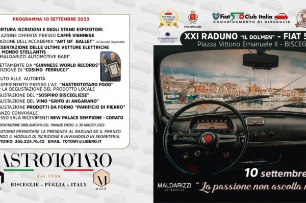 Bisceglie, tutto pronto per il raduno dedicato alle auto d’epoca: “Giornata ricca di eventi”